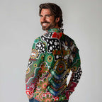 Personalised Rabbitohs NRL Celebrating 50 Years of Naidoc Long Sleeve Polo Shirt NAIDOC Week 2025 Aboriginal