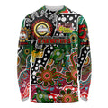 Personalised Rabbitohs NRL Celebrating 50 Years of Naidoc Long Sleeve Shirt NAIDOC Week 2025 Aboriginal