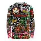 Personalised Rabbitohs NRL Celebrating 50 Years of Naidoc Long Sleeve Shirt NAIDOC Week 2025 Aboriginal