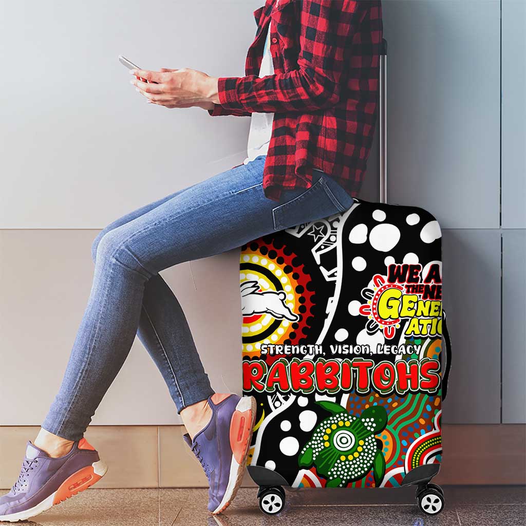 Rabbitohs NRL Celebrating 50 Years of Naidoc Luggage Cover NAIDOC Week 2025 Aboriginal