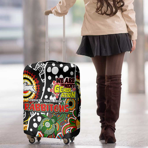 Rabbitohs NRL Celebrating 50 Years of Naidoc Luggage Cover NAIDOC Week 2025 Aboriginal