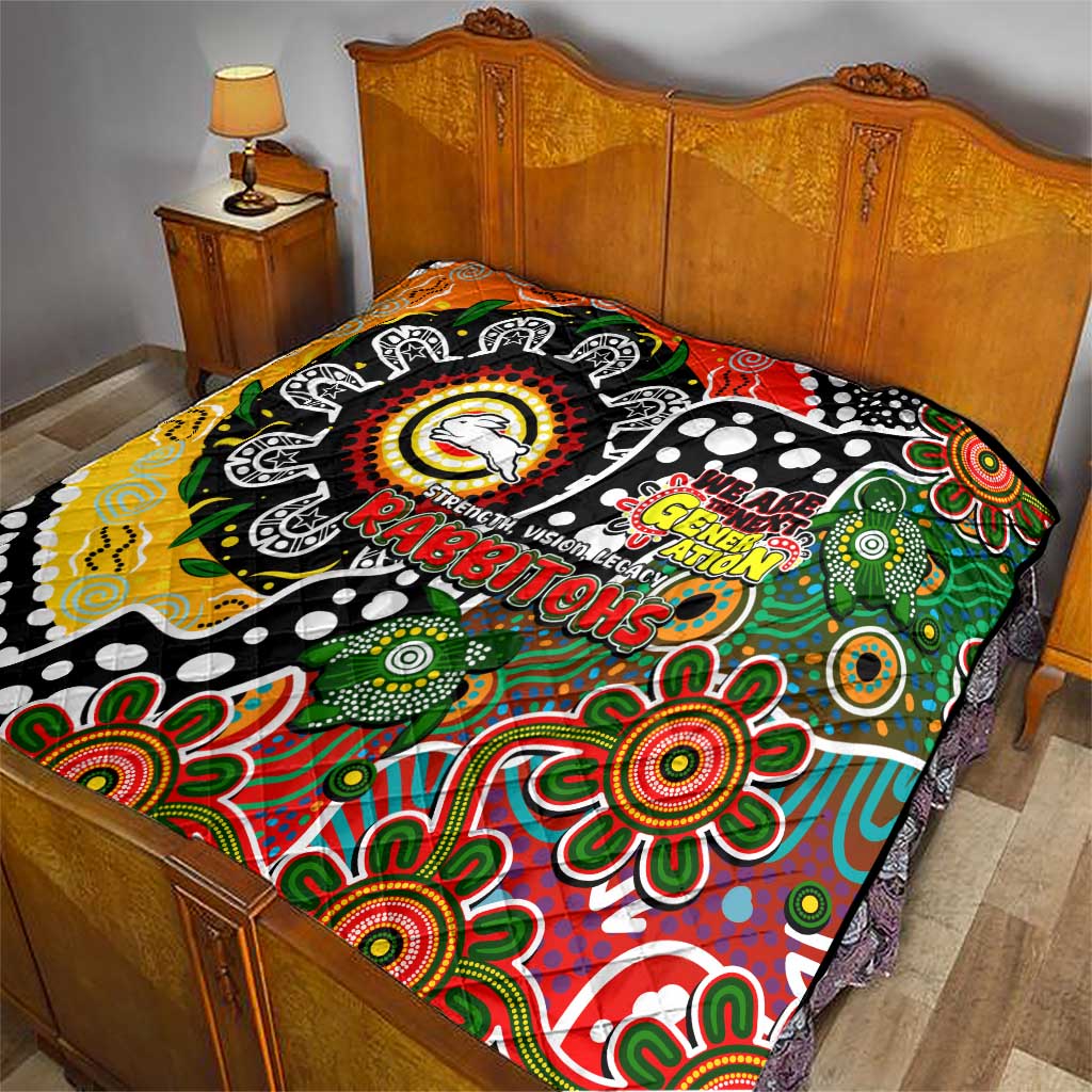 Rabbitohs NRL Celebrating 50 Years of Naidoc Quilt NAIDOC Week 2025 Aboriginal