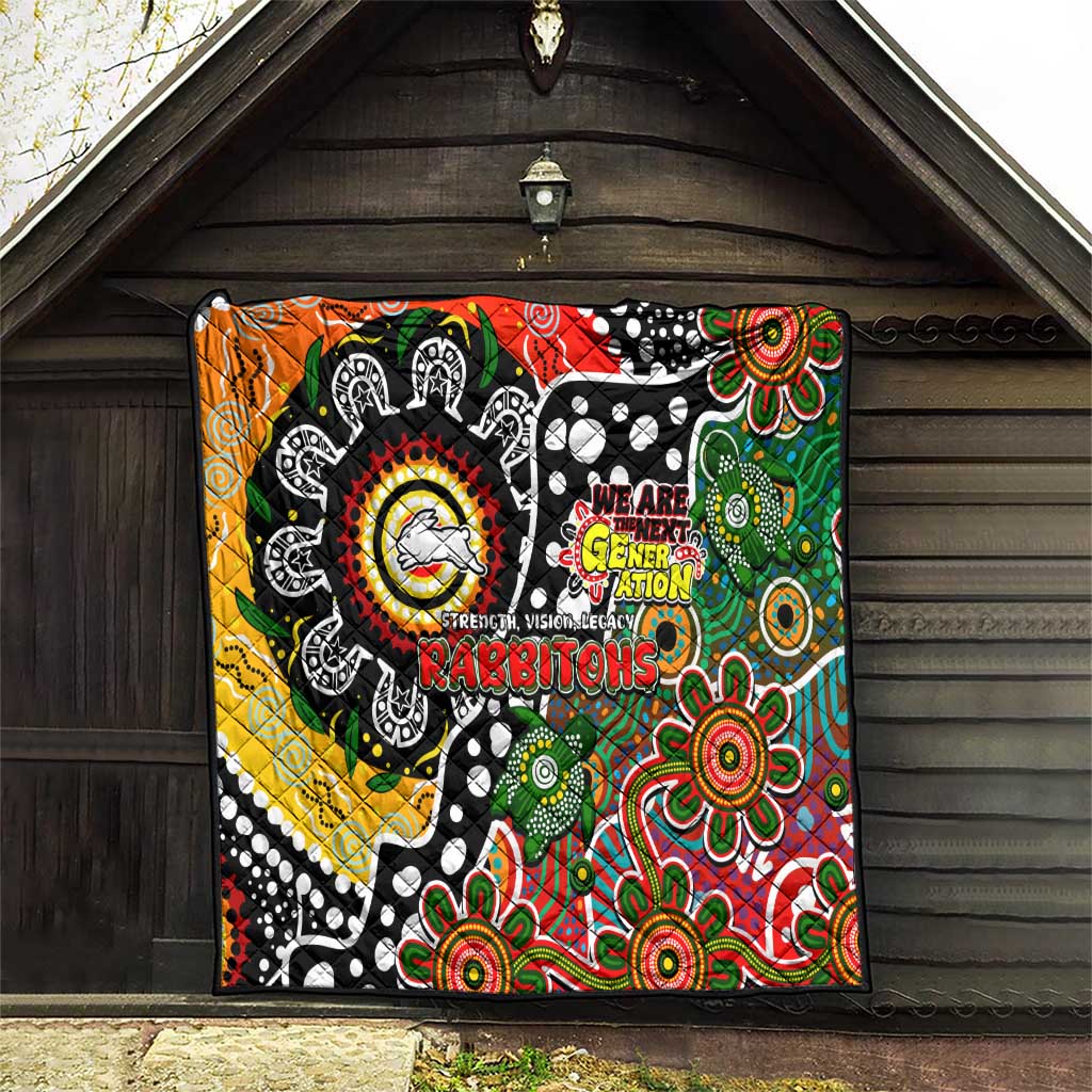 Rabbitohs NRL Celebrating 50 Years of Naidoc Quilt NAIDOC Week 2025 Aboriginal