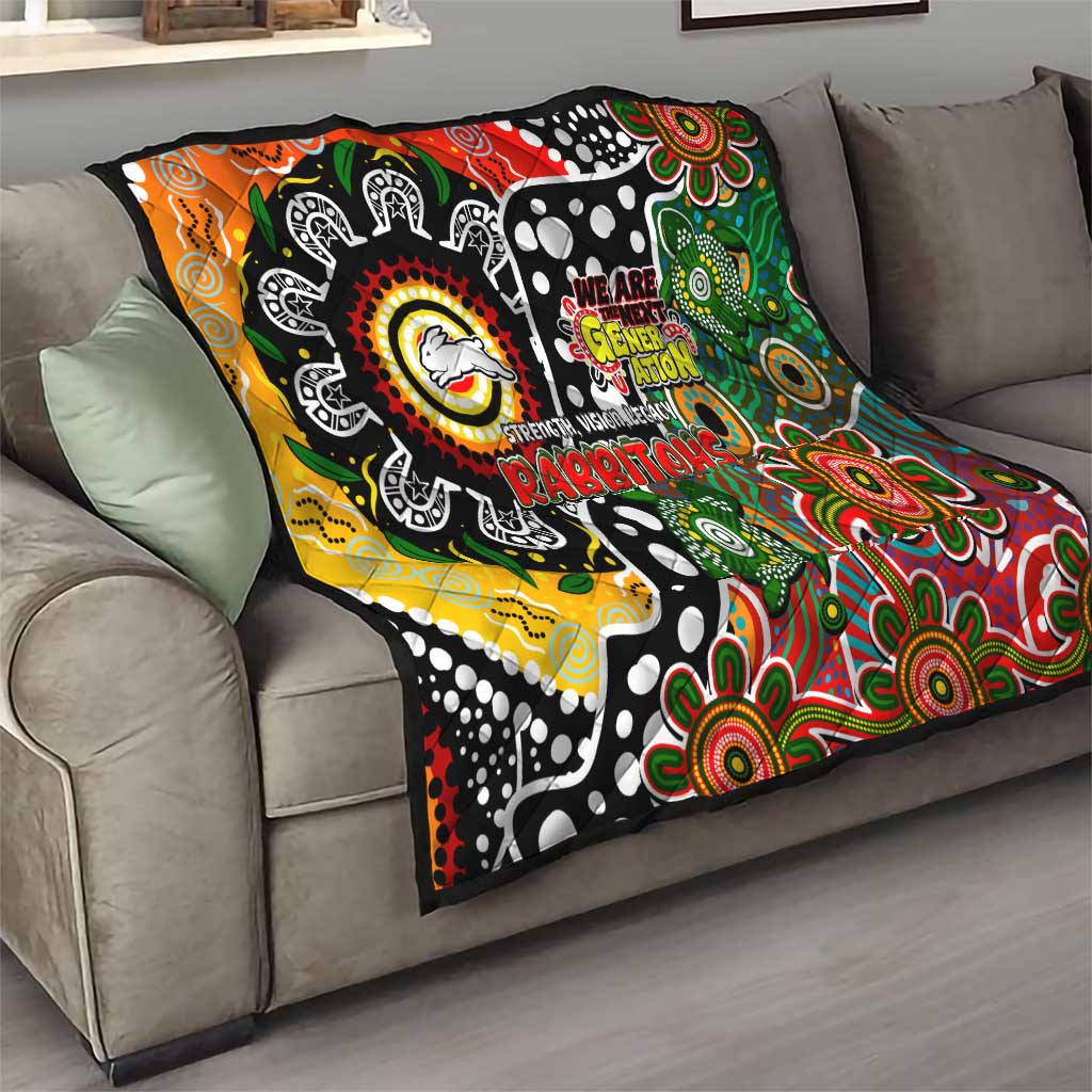 Rabbitohs NRL Celebrating 50 Years of Naidoc Quilt NAIDOC Week 2025 Aboriginal