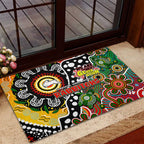 Rabbitohs NRL Celebrating 50 Years of Naidoc Rubber Doormat NAIDOC Week 2025 Aboriginal