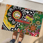 Rabbitohs NRL Celebrating 50 Years of Naidoc Rubber Doormat NAIDOC Week 2025 Aboriginal