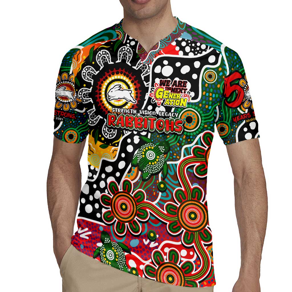 Personalised Rabbitohs NRL Celebrating 50 Years of Naidoc Rugby Jersey NAIDOC Week 2025 Aboriginal