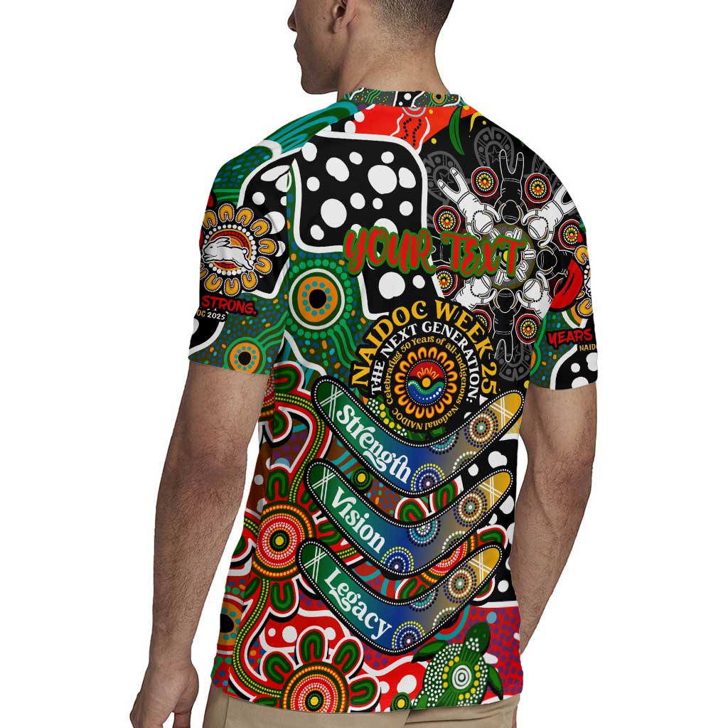Personalised Rabbitohs NRL Celebrating 50 Years of Naidoc Rugby Jersey NAIDOC Week 2025 Aboriginal