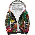 Personalised Rabbitohs NRL Celebrating 50 Years of Naidoc Sherpa Hoodie NAIDOC Week 2025 Aboriginal