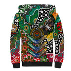 Personalised Rabbitohs NRL Celebrating 50 Years of Naidoc Sherpa Hoodie NAIDOC Week 2025 Aboriginal