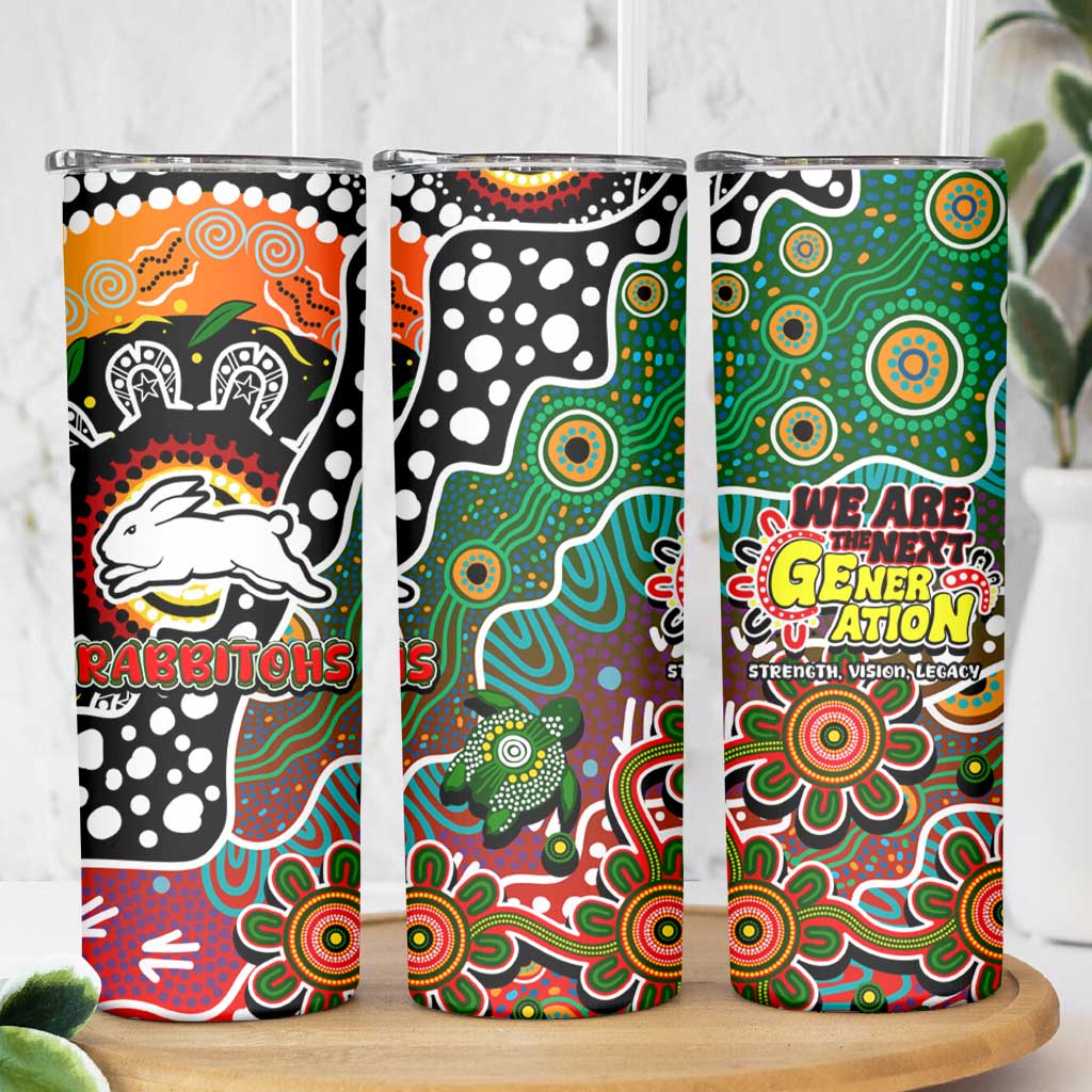 Rabbitohs NRL Celebrating 50 Years of Naidoc Skinny Tumbler NAIDOC Week 2025 Aboriginal