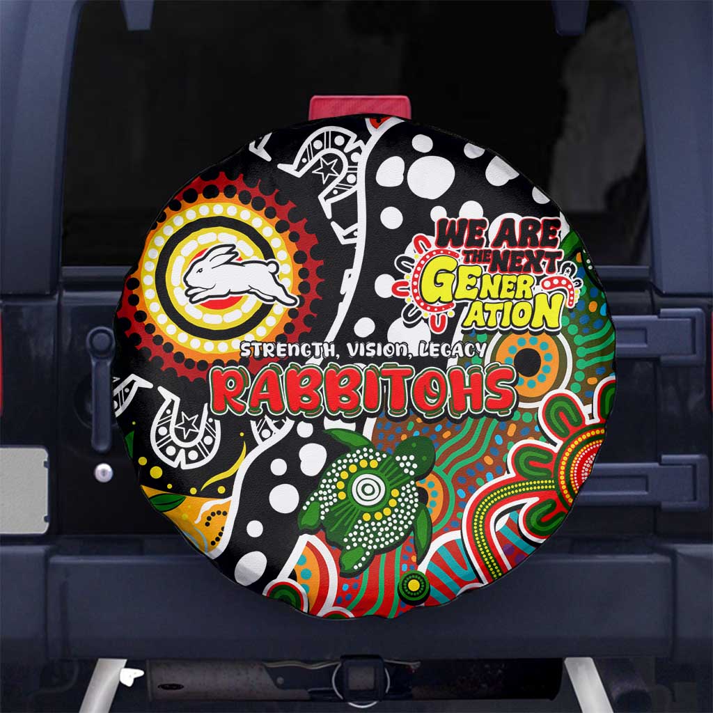 Rabbitohs NRL Celebrating 50 Years of Naidoc Spare Tire Cover NAIDOC Week 2025 Aboriginal