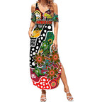 Personalised Rabbitohs NRL Celebrating 50 Years of Naidoc Summer Maxi Dress NAIDOC Week 2025 Aboriginal