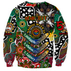 Personalised Rabbitohs NRL Celebrating 50 Years of Naidoc Sweatshirt NAIDOC Week 2025 Aboriginal