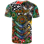 Personalised Rabbitohs NRL Celebrating 50 Years of Naidoc T Shirt NAIDOC Week 2025 Aboriginal