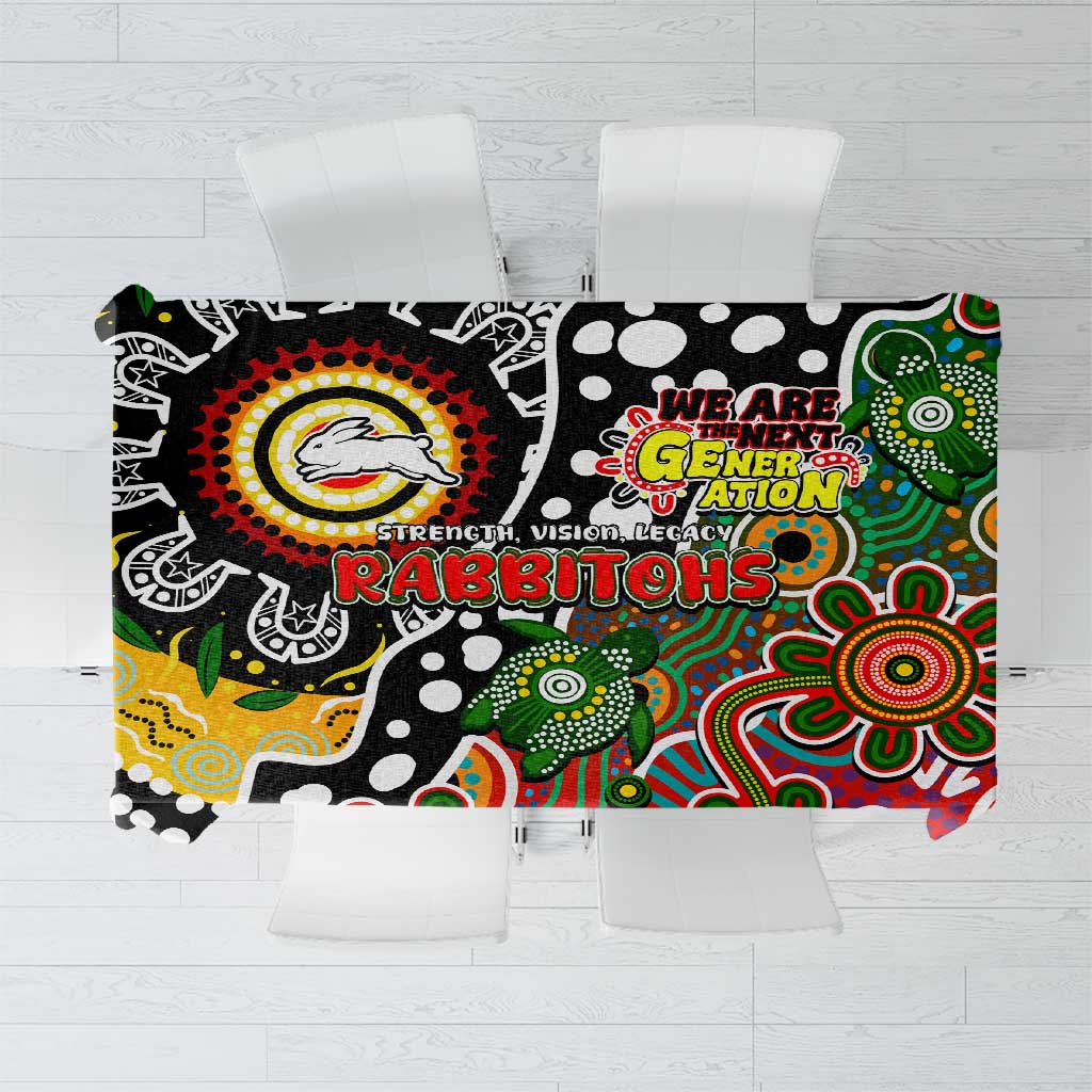Rabbitohs NRL Celebrating 50 Years of Naidoc Tablecloth NAIDOC Week 2025 Aboriginal