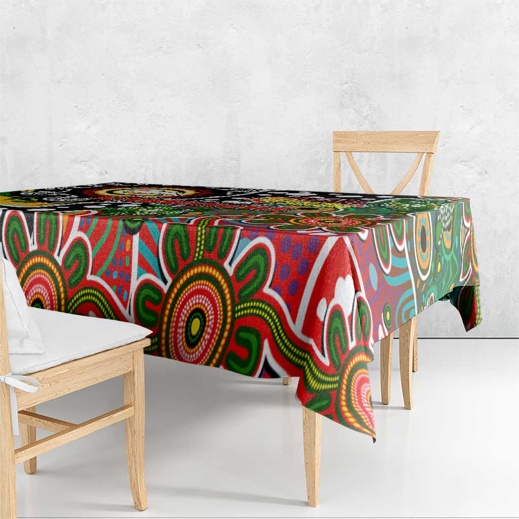 Rabbitohs NRL Celebrating 50 Years of Naidoc Tablecloth NAIDOC Week 2025 Aboriginal