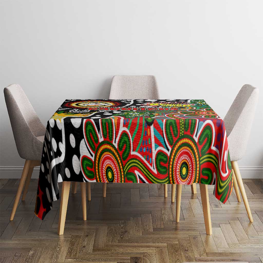 Rabbitohs NRL Celebrating 50 Years of Naidoc Tablecloth NAIDOC Week 2025 Aboriginal