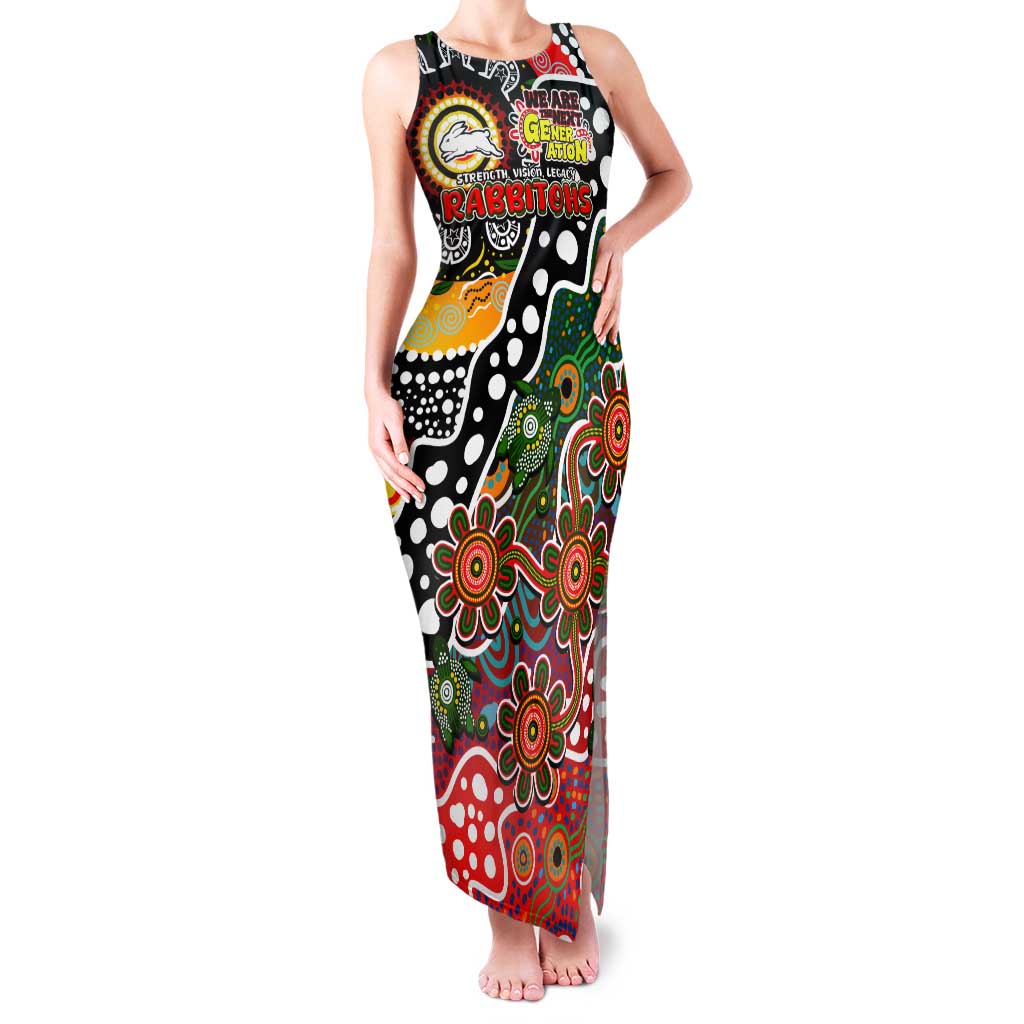 Personalised Rabbitohs NRL Celebrating 50 Years of Naidoc Tank Maxi Dress NAIDOC Week 2025 Aboriginal