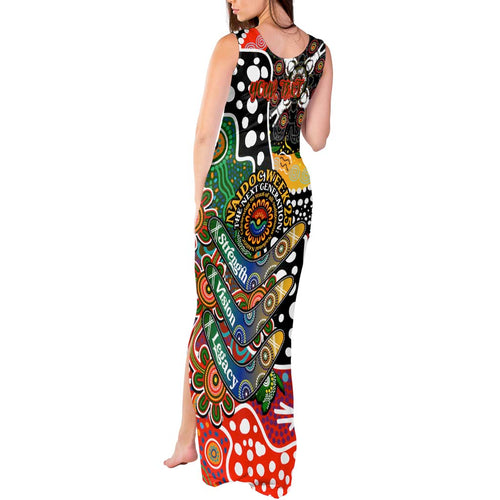 Personalised Rabbitohs NRL Celebrating 50 Years of Naidoc Tank Maxi Dress NAIDOC Week 2025 Aboriginal