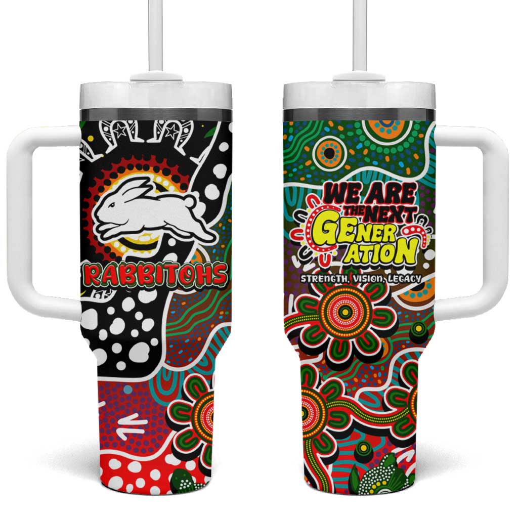 Rabbitohs NRL Celebrating 50 Years of Naidoc Tumbler With Handle NAIDOC Week 2025 Aboriginal