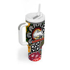 Rabbitohs NRL Celebrating 50 Years of Naidoc Tumbler With Handle NAIDOC Week 2025 Aboriginal