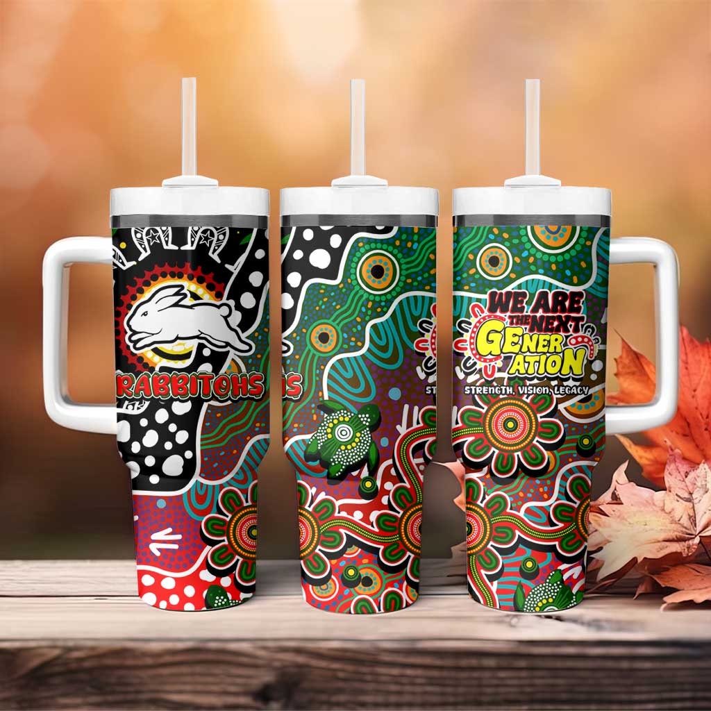 Rabbitohs NRL Celebrating 50 Years of Naidoc Tumbler With Handle NAIDOC Week 2025 Aboriginal