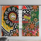 Rabbitohs NRL Celebrating 50 Years of Naidoc Window Curtain NAIDOC Week 2025 Aboriginal