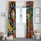Rabbitohs NRL Celebrating 50 Years of Naidoc Window Curtain NAIDOC Week 2025 Aboriginal