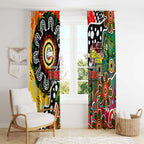 Rabbitohs NRL Celebrating 50 Years of Naidoc Window Curtain NAIDOC Week 2025 Aboriginal