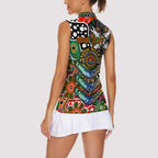 Personalised Rabbitohs NRL Celebrating 50 Years of Naidoc Women Sleeveless Polo Shirt NAIDOC Week 2025 Aboriginal