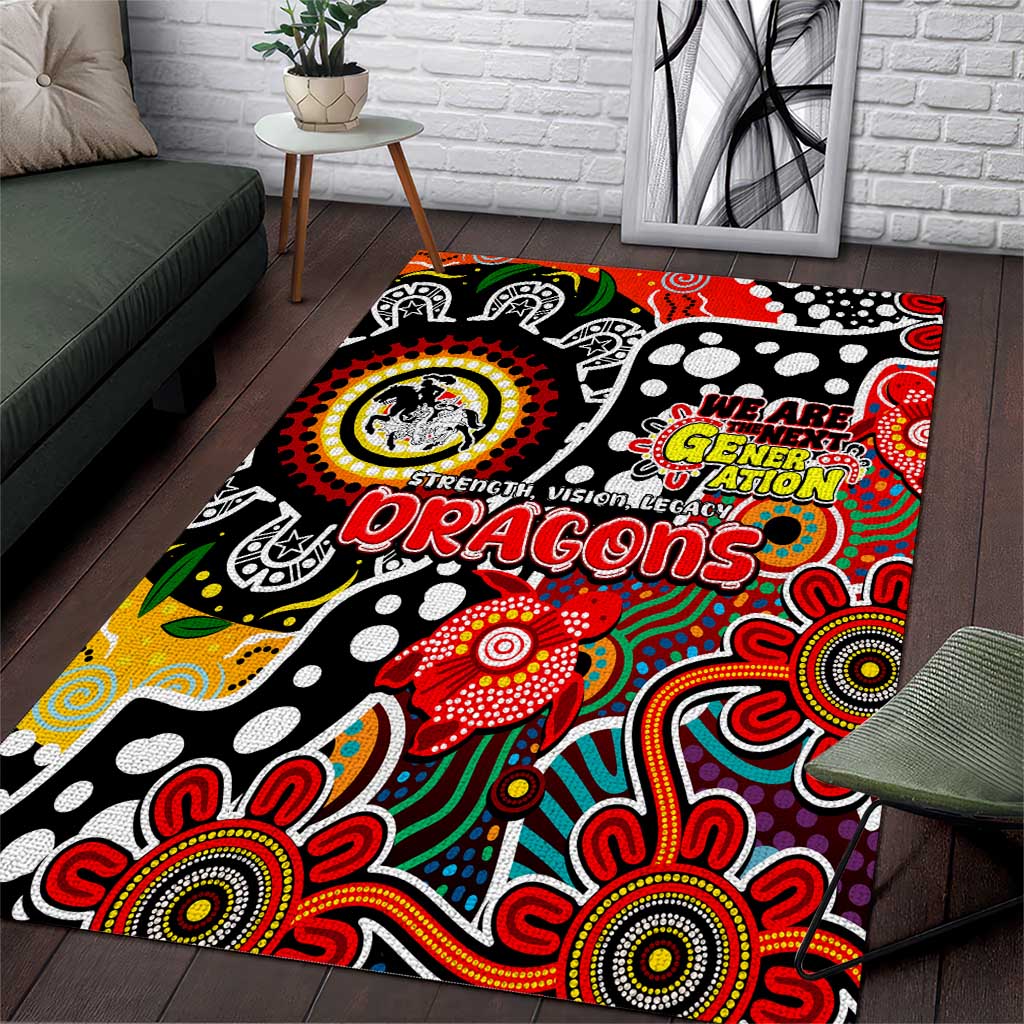 Dragons NRL Celebrating 50 Years of Naidoc Area Rug NAIDOC Week 2025 Aboriginal