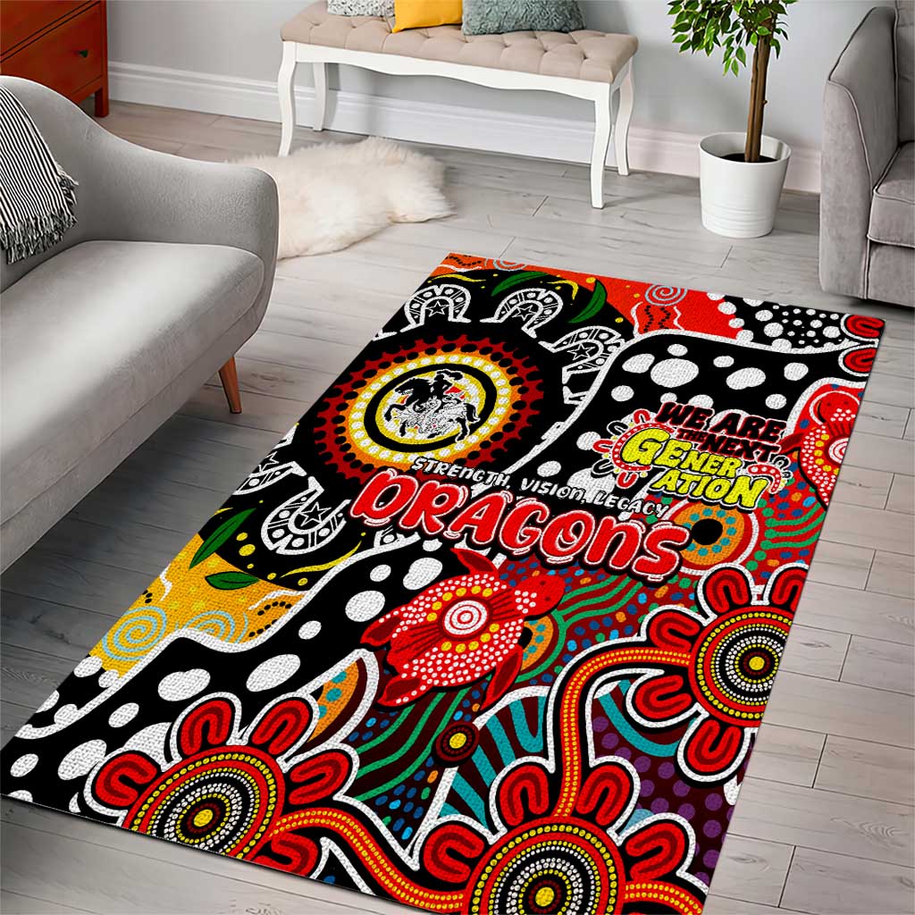 Dragons NRL Celebrating 50 Years of Naidoc Area Rug NAIDOC Week 2025 Aboriginal