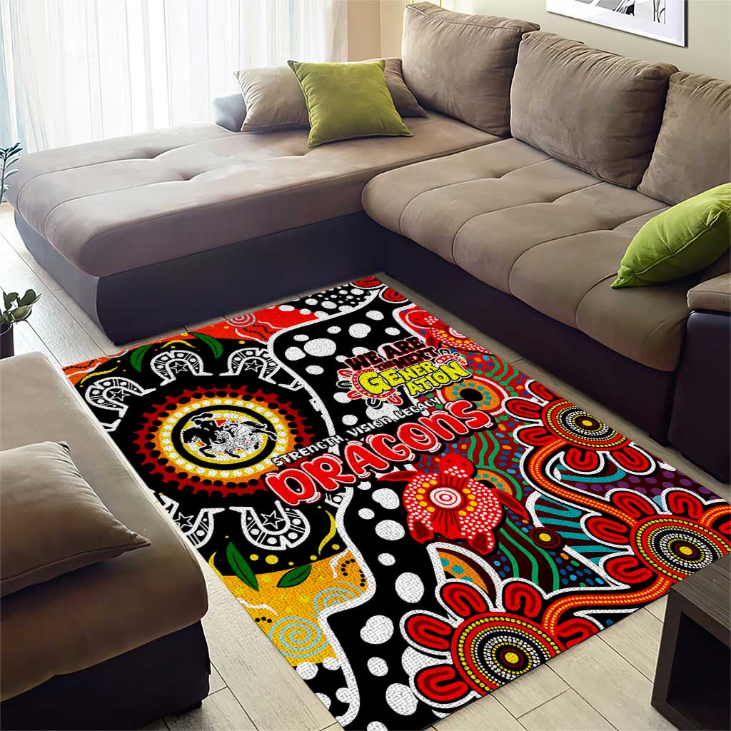 Dragons NRL Celebrating 50 Years of Naidoc Area Rug NAIDOC Week 2025 Aboriginal