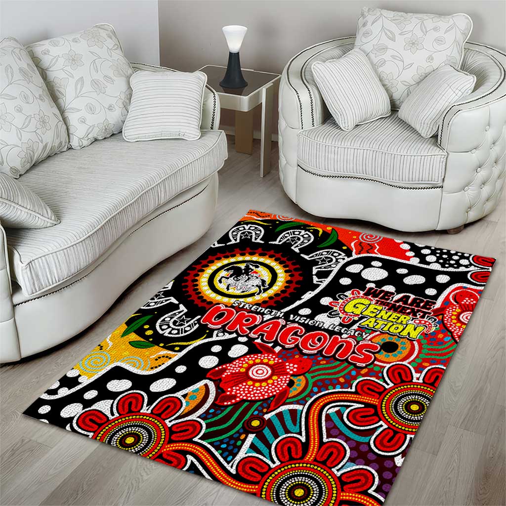 Dragons NRL Celebrating 50 Years of Naidoc Area Rug NAIDOC Week 2025 Aboriginal