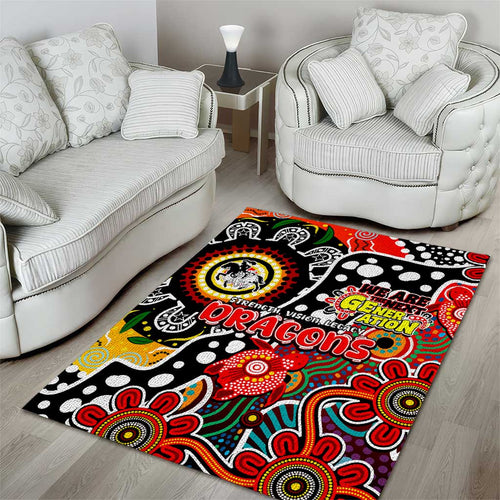 Dragons NRL Celebrating 50 Years of Naidoc Area Rug NAIDOC Week 2025 Aboriginal