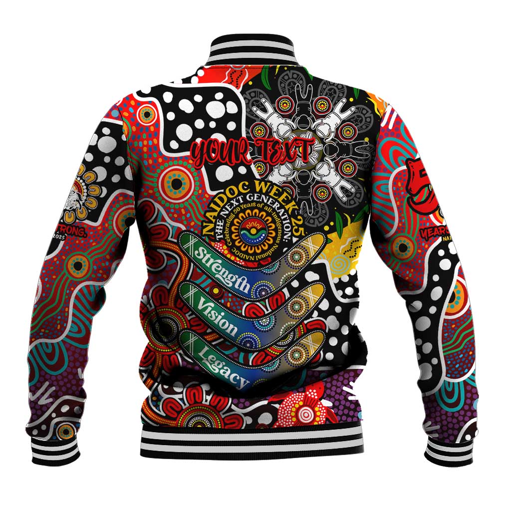 Personalised Dragons NRL Celebrating 50 Years of Naidoc Baseball Jacket NAIDOC Week 2025 Aboriginal