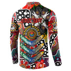 Personalised Dragons NRL Celebrating 50 Years of Naidoc Button Sweatshirt NAIDOC Week 2025 Aboriginal