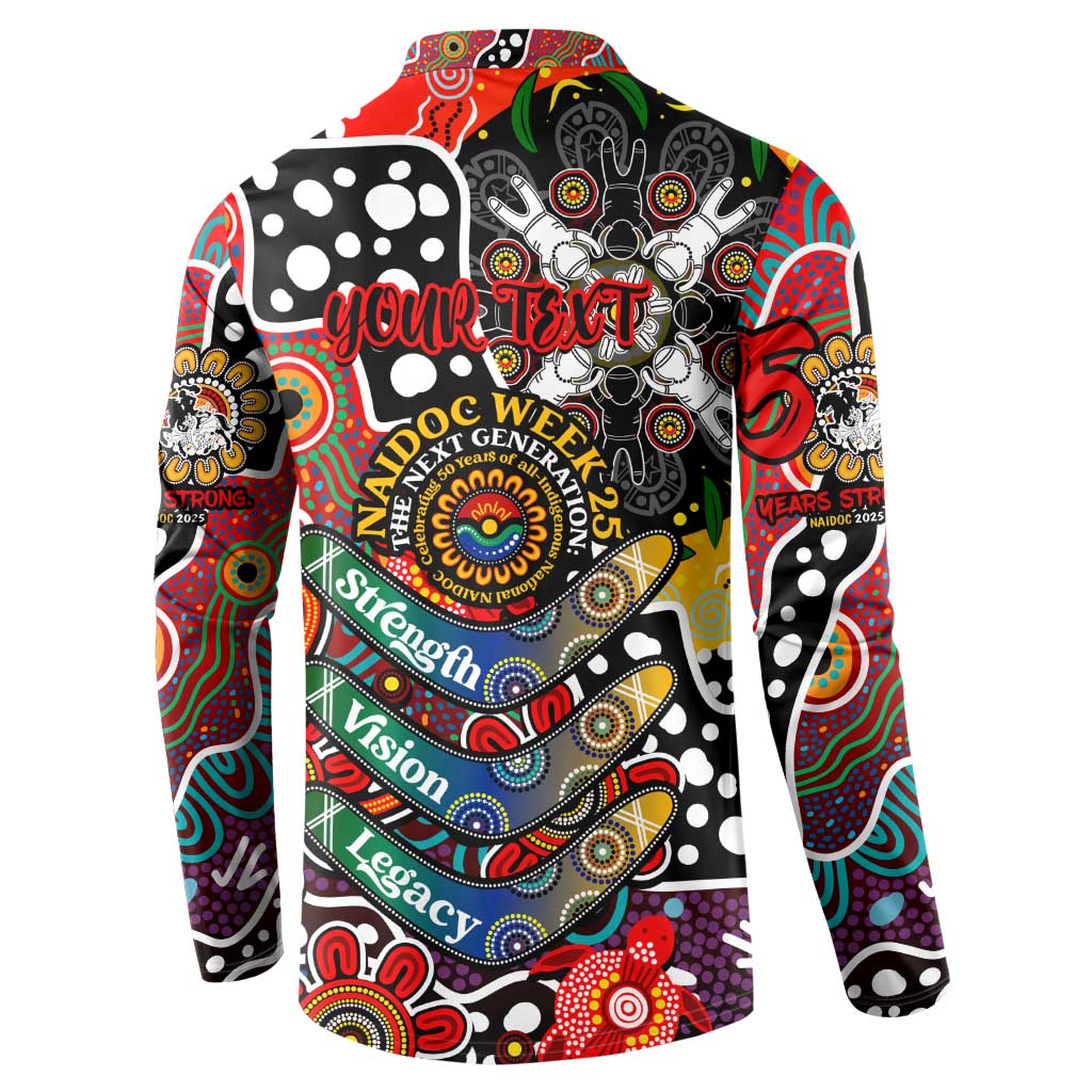Personalised Dragons NRL Celebrating 50 Years of Naidoc Button Sweatshirt NAIDOC Week 2025 Aboriginal