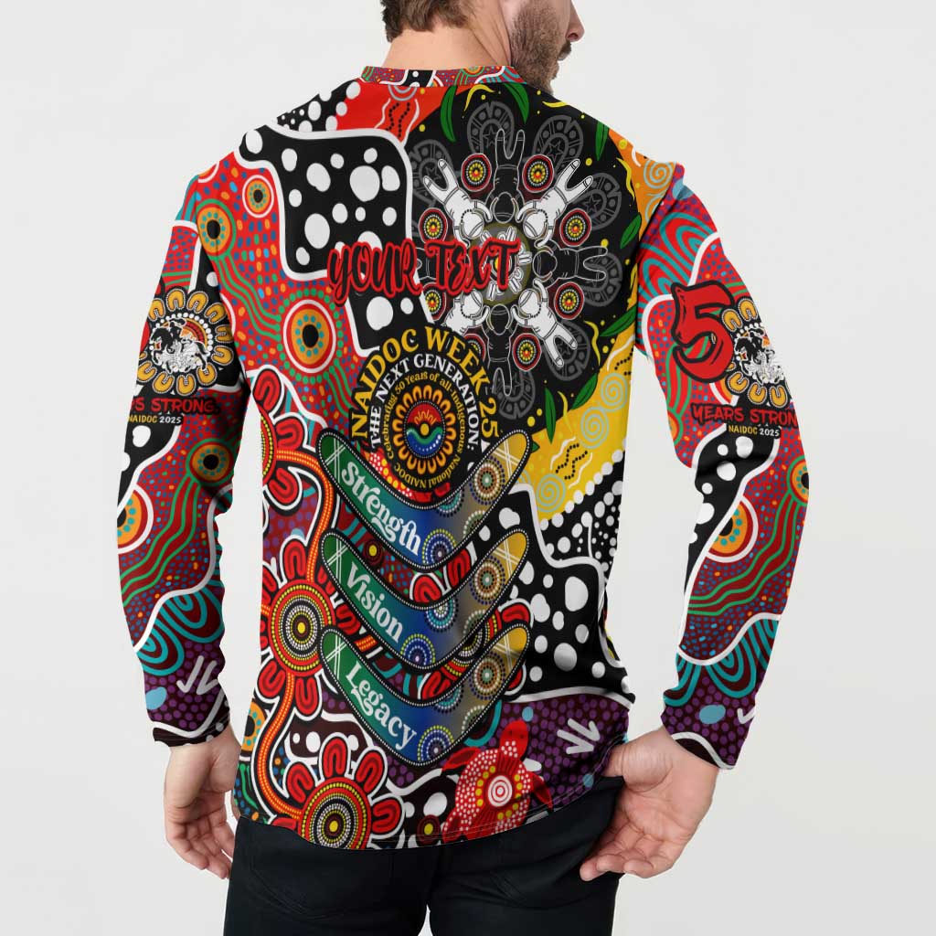 Personalised Dragons NRL Celebrating 50 Years of Naidoc Button Sweatshirt NAIDOC Week 2025 Aboriginal
