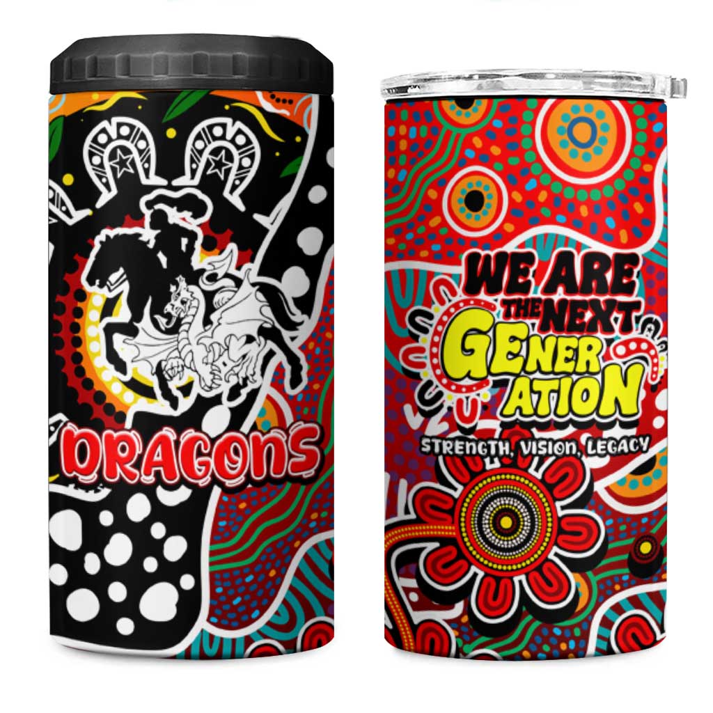 Dragons NRL Celebrating 50 Years of Naidoc 4 in 1 Can Cooler Tumbler NAIDOC Week 2025 Aboriginal