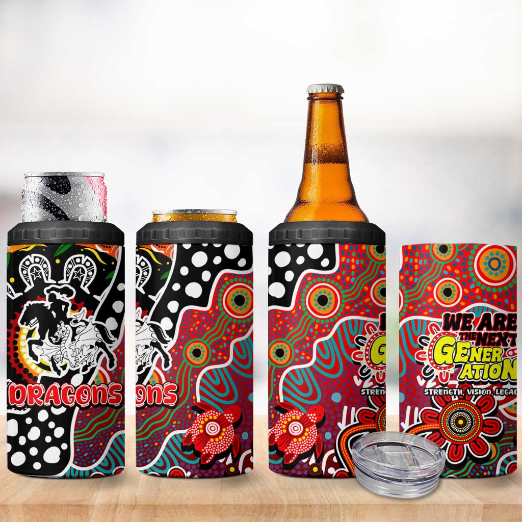 Dragons NRL Celebrating 50 Years of Naidoc 4 in 1 Can Cooler Tumbler NAIDOC Week 2025 Aboriginal
