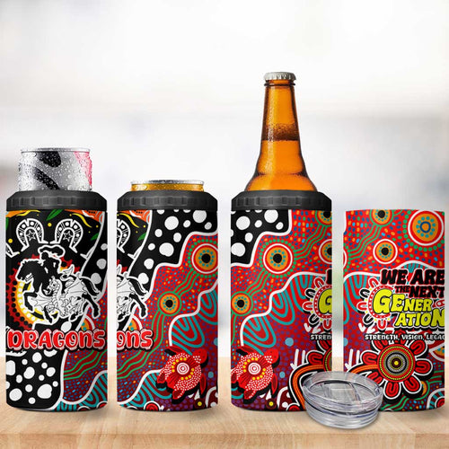 Dragons NRL Celebrating 50 Years of Naidoc 4 in 1 Can Cooler Tumbler NAIDOC Week 2025 Aboriginal