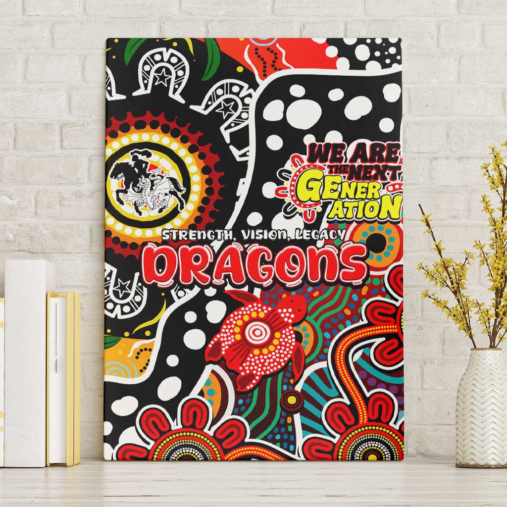 Dragons NRL Celebrating 50 Years of Naidoc Canvas Wall Art NAIDOC Week 2025 Aboriginal