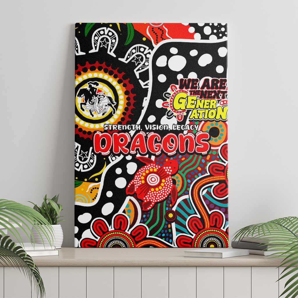 Dragons NRL Celebrating 50 Years of Naidoc Canvas Wall Art NAIDOC Week 2025 Aboriginal