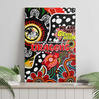 Dragons NRL Celebrating 50 Years of Naidoc Canvas Wall Art NAIDOC Week 2025 Aboriginal