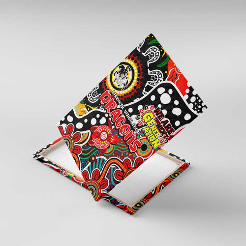 Dragons NRL Celebrating 50 Years of Naidoc Canvas Wall Art NAIDOC Week 2025 Aboriginal