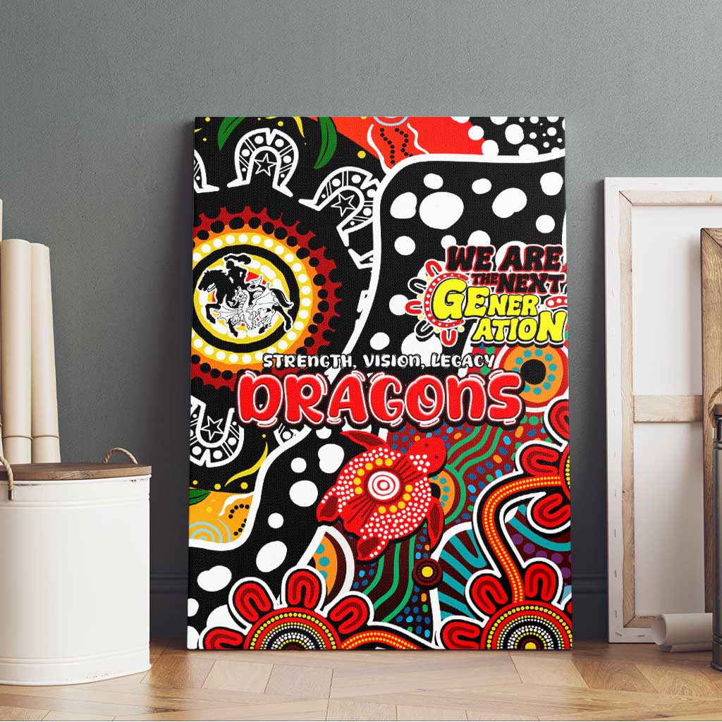Dragons NRL Celebrating 50 Years of Naidoc Canvas Wall Art NAIDOC Week 2025 Aboriginal