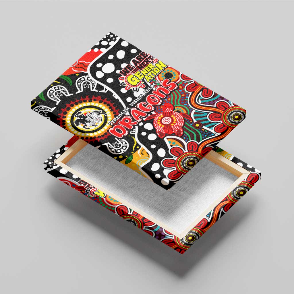 Dragons NRL Celebrating 50 Years of Naidoc Canvas Wall Art NAIDOC Week 2025 Aboriginal