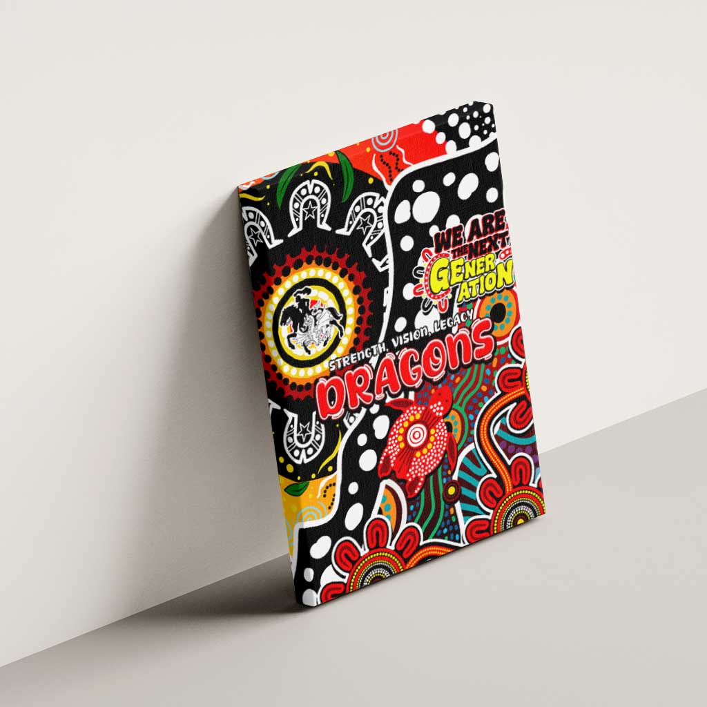 Dragons NRL Celebrating 50 Years of Naidoc Canvas Wall Art NAIDOC Week 2025 Aboriginal